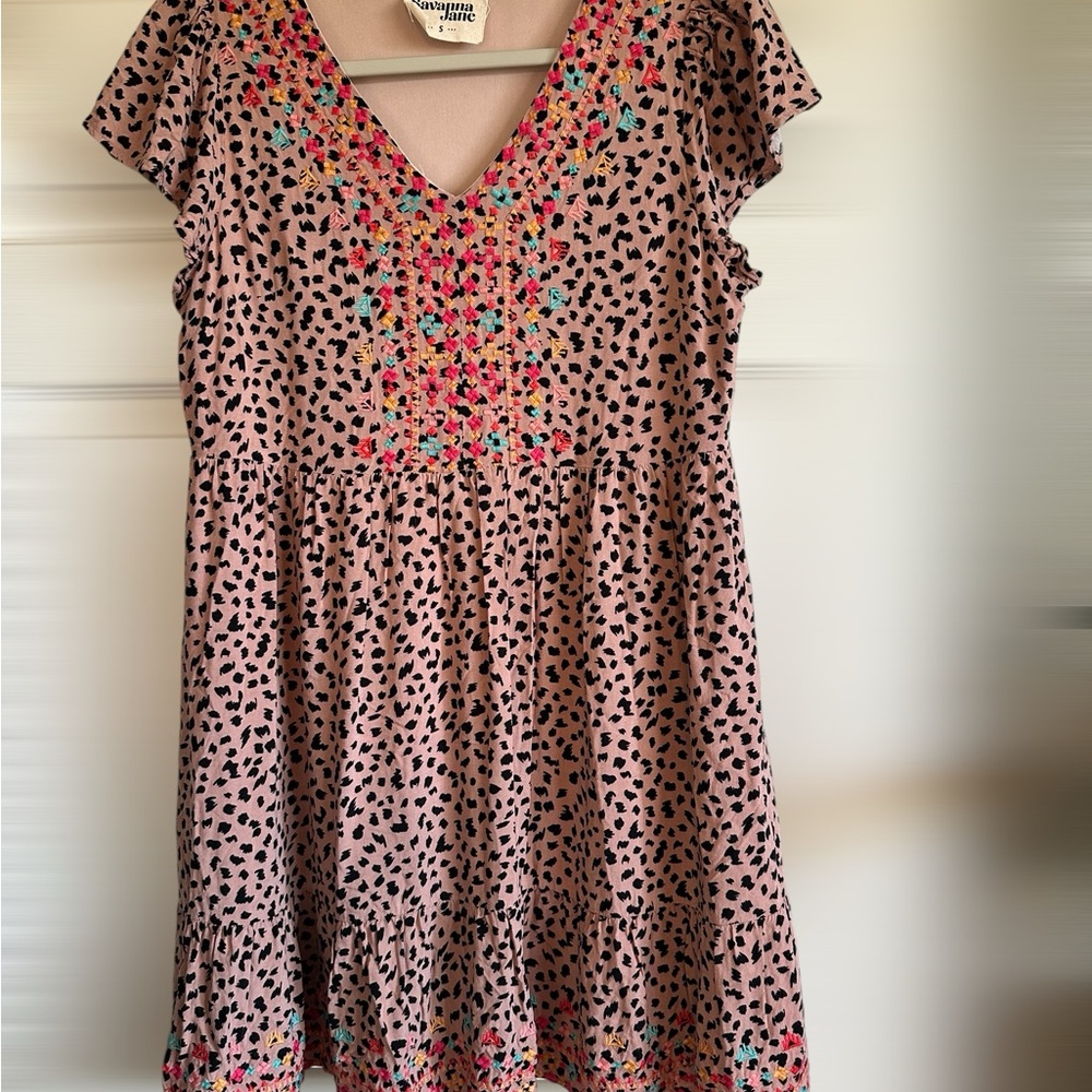 Savanna‎ Jane Pink Patterned Dress